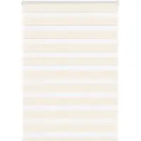 vidaXL Doppelrollo Marmorbeige 115x150cm Stoffbreite 110,9 cm Polyester