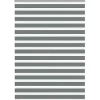 vidaXL Doppelrollo Dunkelgrau 155x230 cm Stoffbreite 150,9 cm Polyester