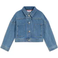 HUGO Kids-Jeansjacke mit Nieten-Streifen Grösse 138