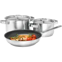 Electrolux E3SS Satz Töpfe Rostfreier Stahl 5 Elemente Silber