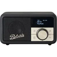 Roberts Radio Revival Petite 2, Tragbar, Digital, DAB, DAB+, FM, 3,5 mm, Schwarz, Akku