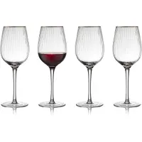 Selsey Rotwein-Weinglas Palermo Transparent 400 ml (4er Set)