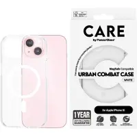 PanzerGlass CARE by - Flagship Case Transparent Urban Combat w. White MagSafe - iPhone 15