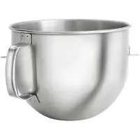 KitchenAid Zubehör 5KSMB70 Edelstahlschüssel 6,6 L, Farbe:Edelstahl
