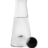 Design House Stockholm - Fia Karaffe, H 25 cm, klar / schwarz