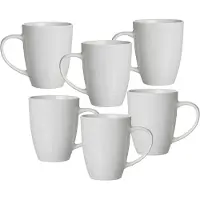 Ritzenhoff & Breker Becher "Suomi", beige (naturweiß), H:10cm Ø:8cm, Porzellan, Trinkgefäße, Becher, 6-teilig