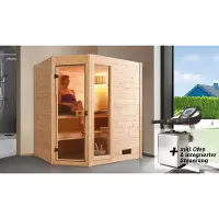 Weka Massivholz-Sauna VALIDA Gr. 1 Sparset 5,4 kW K inkl. integrierter Steuerung x B x T x H x 189 x 139 x 204