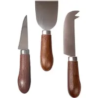 Sagaform 3tlg. Käseschneider-Set in Braun - (H)14,5 cm - onesize
