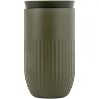 Sagaform Reise-Becher Grün, 32cl, Tova, H14cm L7.5cm