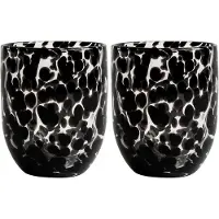 By On 2er-Set: Trinkgläser "Messy" in Schwarz - 300 ml - onesize