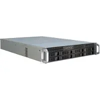 Inter-Tech IPC 2U-2408, Rack, Server, Schwarz, Edelstahl, ATX, EATX, micro ATX, Mini-ITX, SSI EEB, Stahl, HDD, Netzwerk, Leistung