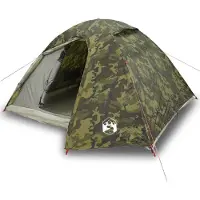vidaXL Kuppel-Campingzelt 3 Personen Tarnmuster Wasserdicht