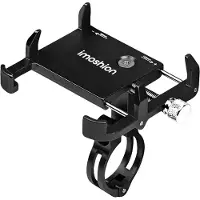 IMoshion Aluminium Fahrrad-Handyhalterung - Leichtgewicht - Universal - Schwarz