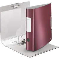 Leitz Ordner Active Style, DIN A4, Rückenbreite 82 mm, granat rot