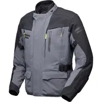 Modeka Paneo LT wasserdichte Motorrad Textiljacke, grau/schwarz, L