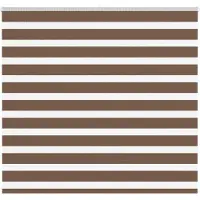 vidaXL Doppelrollo Braun 155x150 cm Stoffbreite 150,9 cm Polyester