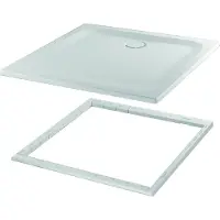 Bette BetteUltra Rechteck-Duschwanne mit Minimum-Wannenträger, 900x900x25mm