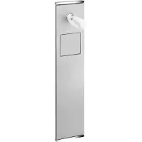 Keuco Plan Integral Modul WC 2 176 x 775 x 143 mm links mit Abfallsammler - verchromt/weiß lackiert - 44976015101