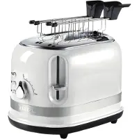 Ariete 0149/01, 2 Scheibe(n), Weiß, Tasten, Drehregler, Niveau, CE, 815 W, 190 mm