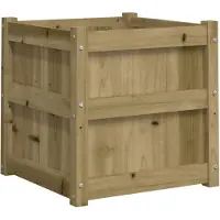 vidaXL Pflanzkübel 50x50x50 cm Kiefernholz