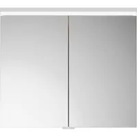 Burgbad Lin20 Spiegelschrank LED-Beleuchtung inklusive Waschtischbeleuchtung, 2 Türen, 800x700x170m