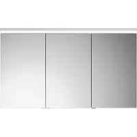 Burgbad Lin20 Spiegelschrank LED-Beleuchtung inklusive LED-Waschtischbeleuchtung, 3 Türen, 1200x700
