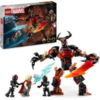 LEGO Marvel Thor vs. Surtur Baufigur, Action-Spielset mit Superhelden-Baufigur und 3 Minifiguren, Geschenk für Jungen und Mädchen ab 8 Jahren 76289