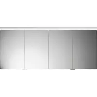 Burgbad Lin20 Spiegelschrank LED-Beleuchtung inklusive LED-Waschtischbeleuchtung, 4 Türen, 1600x700