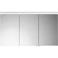 Burgbad Lin20 Spiegelschrank LED-Beleuchtung inklusive LED-Waschtischbeleuchtung, 3 Türen, 1200x700