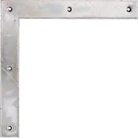 Alberts Gustav Tor-Winkel 300x300x40mm Stahl roh galvanisch gelb verzinkt - 313098