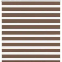 vidaXL Doppelrollo Braun 145x100 cm Stoffbreite 140,9 cm Polyester