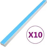 vidaXL Installationsrohre Selbstklebend 60x40 mm 10 m PVC