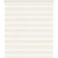 vidaXL Doppelrollo Marmorbeige 130x100cm Stoffbreite 125,9 cm Polyester