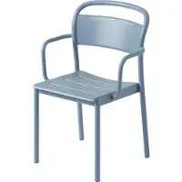 Muuto - Linear Steel Armchair Outdoor, hellblau