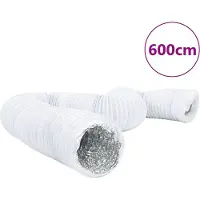 vidaXL Lüftungsschlauch Aluminium und PVC 6 m Ø15 cm