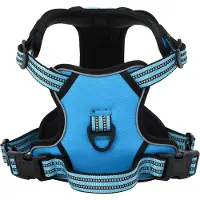 vidaXL Hundegeschirr Reflektierend Verstellbar Blau XL