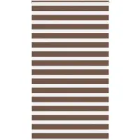 vidaXL Doppelrollo Braun 135x230 cm Stoffbreite 130,9 cm Polyester