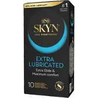 Manix SKYN Extra Lubricated - extra befeuchtete latexfreie Kondome (10 Stück)