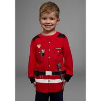 Kidsworld Langarmshirt "FEUERWEHR" Langarm, Basic-Passform, bedruckt, Rundhalsausschnitt