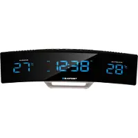 Blaupunkt CR12BK, Uhr, Digital, FM, PLL, LCD, Blau, Schwarz, Silber