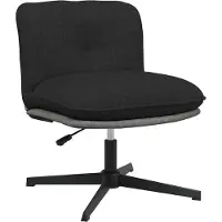 vidaXL Bürostuhl Drehbar Schwarz Stoff