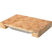Continenta Schneidebrett mit Edelstahl-Schublade 48 x 32,5 cm