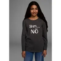 Kidsworld Langarmshirt "ähm ...NÖ" Langarm, taillierter Schnitt, mit Statements und Sprüchen