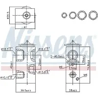 Nissens Expansionsventil Klimaanlage 999438 für RENAULT Clio IV Schrägheck (BH) Aluminium