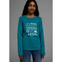 Kidsworld Langarmshirt "Ich hab das schon verstanden - es ist mir nur egal" Langarm, Basic-Passform, mit Statements/Sprüchen