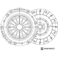 Blue Print Kupplungssatz Kupplung für FORD Transit Mk6 Kasten (V347, V348, FA) ADBP300071