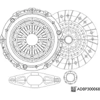 Blue Print Kupplungssatz Kupplung für BMW 3 Touring (E91) ADBP300068