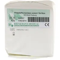 Brinkmann Medical Vliesstoff-kompressen Unsteril 10x10 cm 100 St