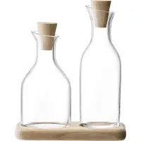 LSA International Karaffe L.S.A. Serve Set mit Tablett Set von 2 Stück