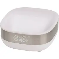 Joseph & Joseph Seifenschale Badezimmer Steel Slim Weiß
